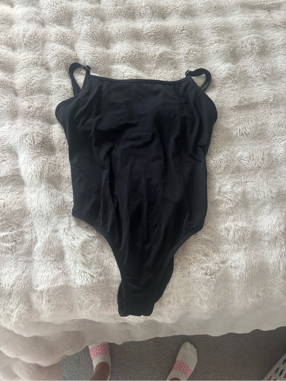 Black cross cross one piece swimsuit - Picture 3 of 3